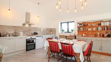 Fridge, dishwasher, electric kettle, toaster