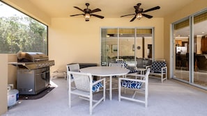 House, Multiple Beds, Pool Access, Pool View | Outdoor dining - Harmony Haven at Watersong (Davenport)