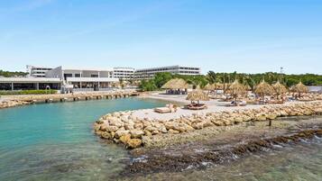 Private beach, beach cabanas, sun-loungers, beach umbrellas