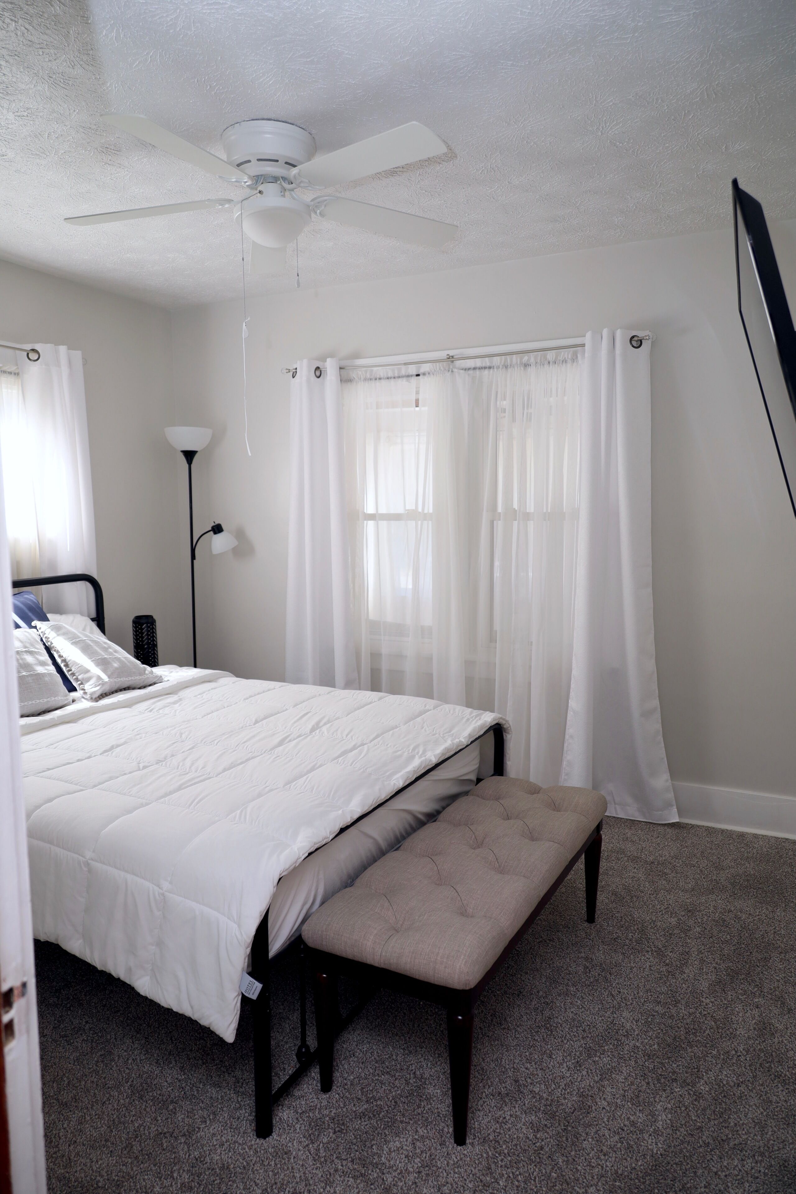2 bedrooms, in-room safe, iron/ironing board, travel crib