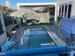A heated pool