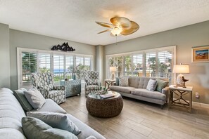 TV, books - NEW LISTING! Luxurious Oceanfront Condo inside Exclusive Community! (Amelia Island)