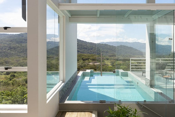 Indoor pool, outdoor pool