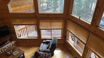 Smart TV, fireplace, DVD player, ping pong