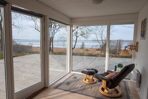 Cottage with panoramic view of Lammefjorden