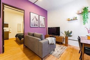 1 bedroom, iron/ironing board, bed sheets