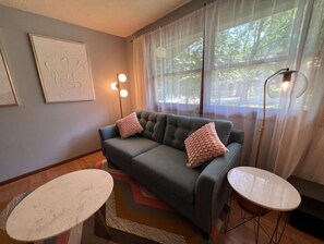 Living area - Modern Parkside Ranch IU • Kids • Luxury Mattress (Bloomington)