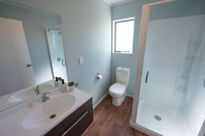 淋浴设施、吹风机、毛巾、肥皂