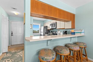 Fridge, microwave, oven, stovetop - Beachfront 2 bedroom condo in Panama City Beach! (Panama City Beach)