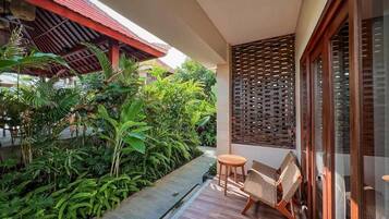 Superior Twin Room with Garden View | Terrasse/Patio