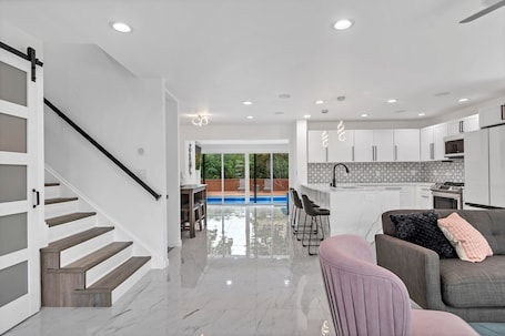Interior. Hidden gem in quiet neighborhood with pool and hot tub