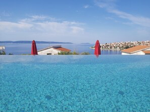 Pool - Heated Infinity Pool, Family Apartment With Panoramic sea View a1 (Okrug)