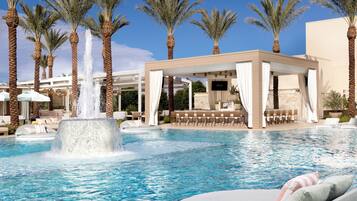 Outdoor pool, cabanas (surcharge), pool umbrellas