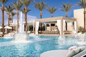 Outdoor pool, cabanas (surcharge), pool umbrellas