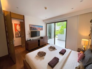 Deluxe Apartment, 2 Bedrooms, Garden View