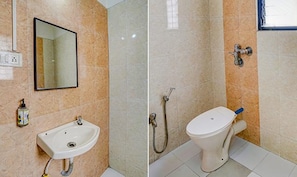 Shower, rainfall showerhead, free toiletries, towels - Fabexpress Jasmin Rooms (Pune)