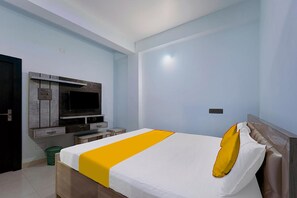 Lakens van Egyptisch katoen, luxe beddengoed, een kluis op de kamer