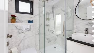 Free toiletries, hair dryer, slippers, towels