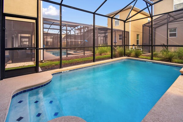 A heated pool - Storey Lake 5BR | Pool & Game Room | Near Disney (Kissimmee)