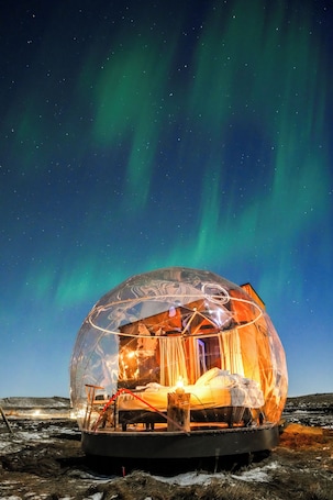 Aurora Igloo Dome- Private | Free WiFi, bed sheets