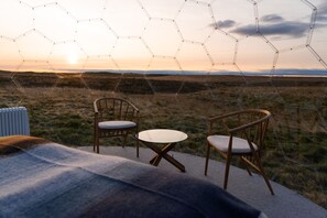 Udsigt fra overnatningsstedet