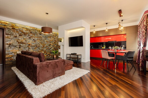 Living room - Family Unique Apartment Wola by Renters (Warsaw)