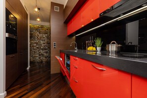 Private kitchen - Family Unique Apartment Wola by Renters (Warsaw)