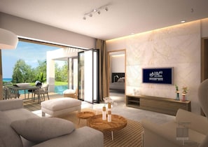 Suite with Private Pool | In-room safe, desk, blackout drapes, soundproofing