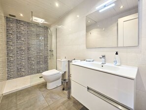 Shower, hair dryer