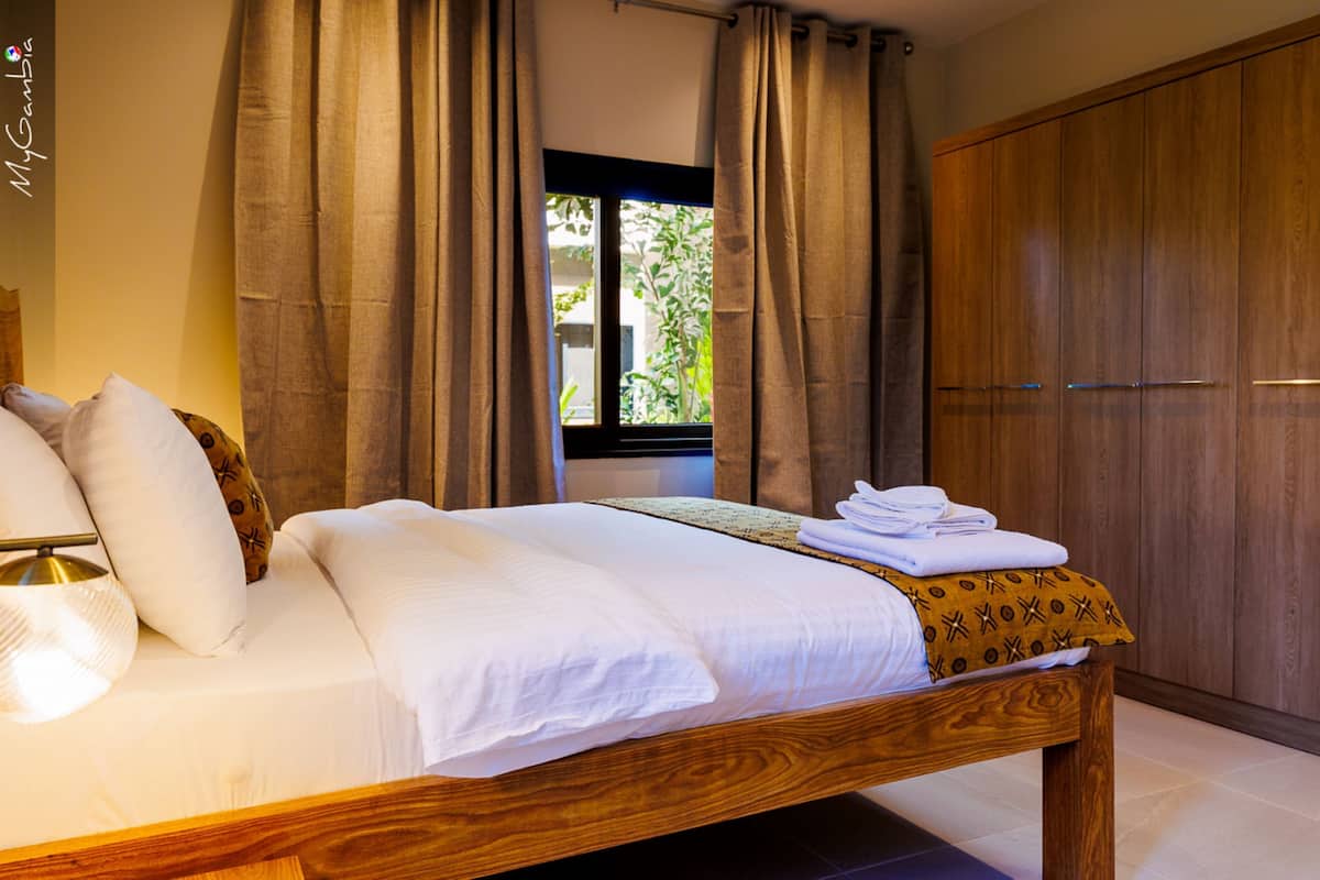 2 slaapkamers, luxe beddengoed, een kluis op de kamer