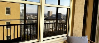 Come enjoy a cozy, spacious high-rise condo with breathtaking sunset views.