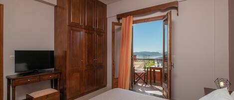 Comfort-huoneisto, 2 makuuhuonetta, merinäköala | 2 makuuhuonetta, äänieristys, silitysrauta/-lauta, ilmainen Wi-Fi