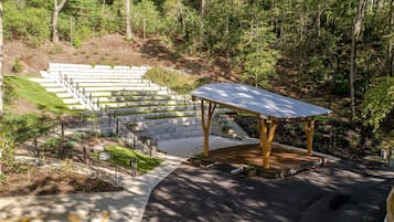 Outdoor wedding area