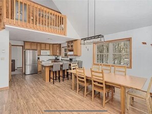 Dining - 3-level home w/ open floor plan, hot tub & golf cart access - near everything! (pocono lake)