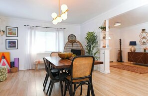 House, Multiple Beds, Patio, Garden View (Ocean Bungalow - Walk to Beach) | Dining - Immaculate 3bdr Private Bungalow, Walk to Beach! (Long Beach)