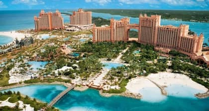 Located on Paradise Island, Bahamas, close to the Atlantis Resort and beach.