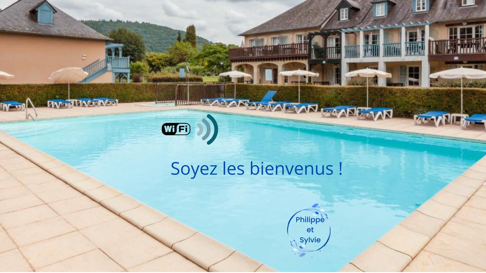 Piscine extérieure, piscine chauffée