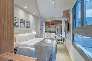 Estúdio conforto | Wi-Fi de cortesia, roupa de cama