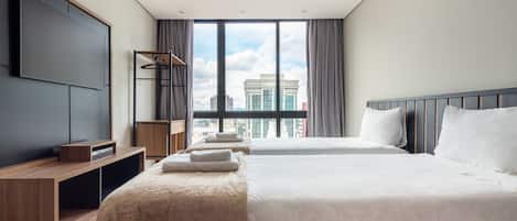 Design Apartment 171 | Wi-Fi ฟรี, ผ้าปูที่นอน