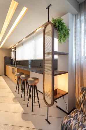 Comfort Apartment 132 | Private kitchen - B.Homy - Mercúrio Consolação (São Paulo)