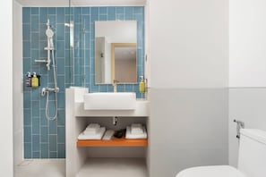 Regadera, regadera con hidromasaje, amenidades de baño gratuitas 