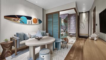 家庭套房, 1 间卧室 (Bunk Beds) | 高档床上用品、加厚床垫、客房内保险箱、办公桌
