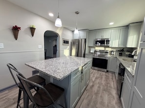 Microwave, oven, stovetop, dishwasher