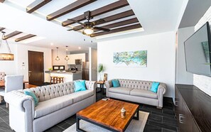 Apartment, 2 Bedrooms, Balcony, Garden View | Living room - Bright Full Furnished 2 Bedrooms Waiting For You (Tulum)