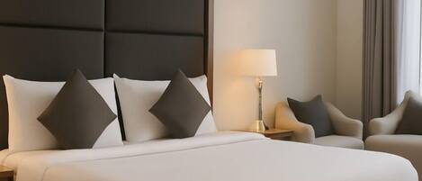 เครื่องนอนป้องกันสารก่อภูมิแพ้, ห้องเก็บเสียง, Wi-Fi ฟรี, ผ้าปูที่นอน