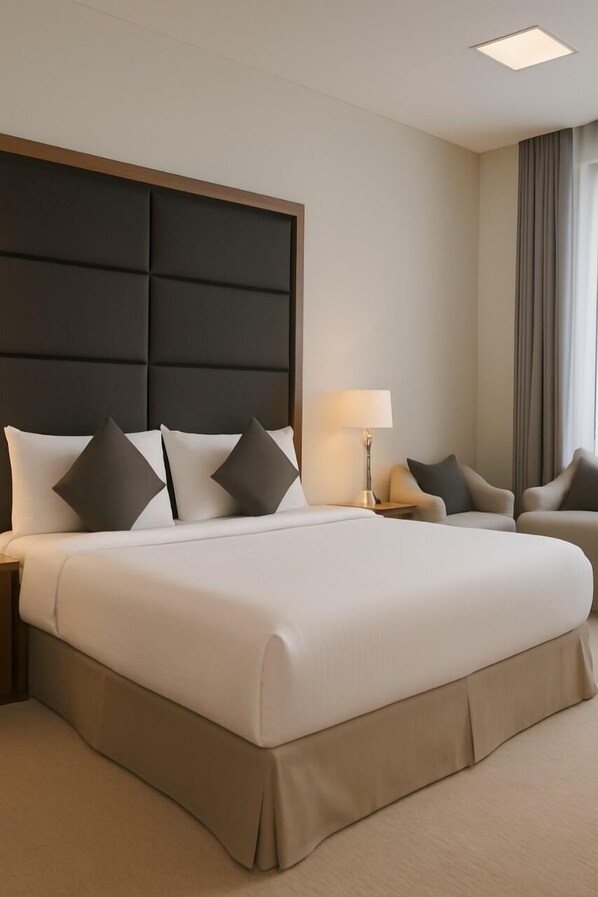 Hypo-allergenic bedding, soundproofing, free WiFi, bed sheets