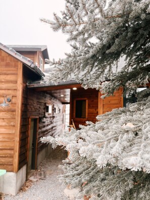 Exterior detail - Sweetwater Cabin - cozy winter retreat with hot tub (Garden City)