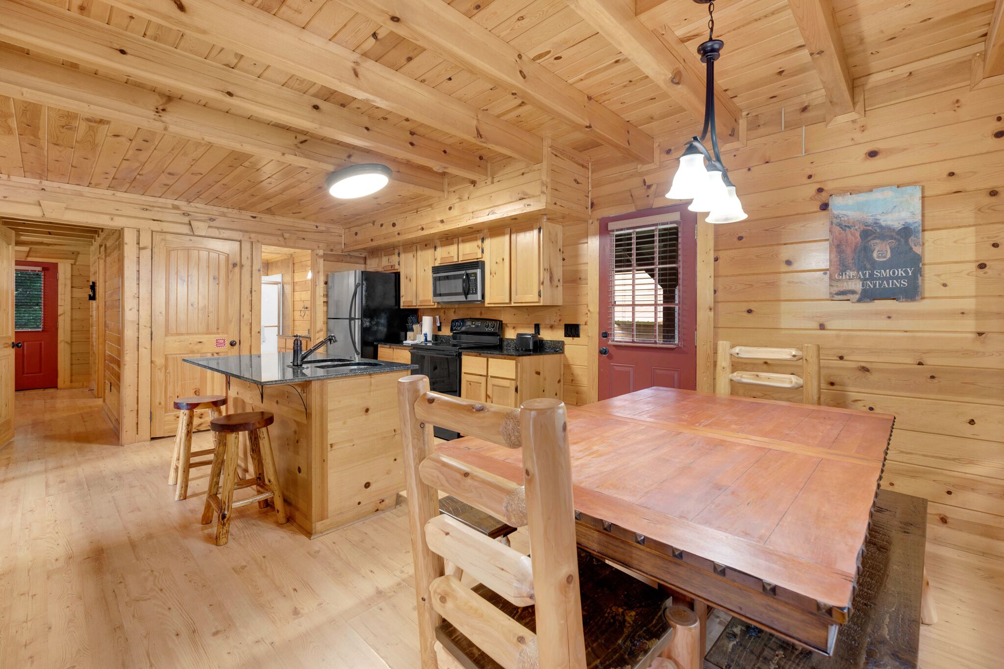 Cabin, Multiple Beds, Hot Tub, Garden View (White Oak Retreat) | In-room dining