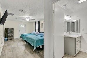 3 bedrooms, iron/ironing board, travel cot, WiFi