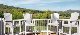 Breathtaking Views Farmhouse Estate on 3 levels w/ nearby activities year-round.